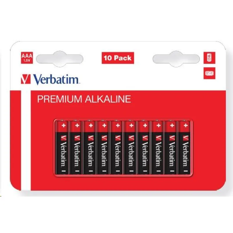 VERBATIM Alkalická Baterie AA 10 Pack / LR6 49875