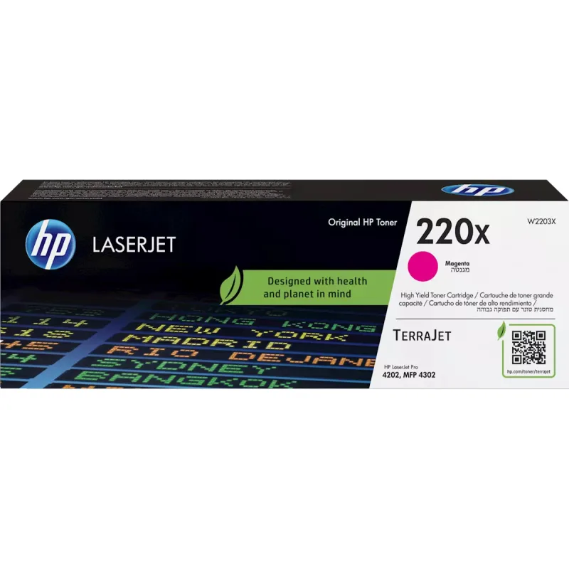 HP W2203X, magenta toner. kazeta HP LaserJet 220X W2203X