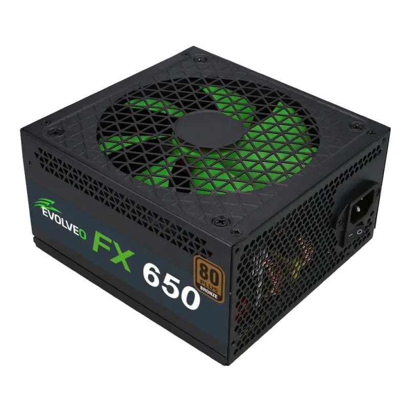 EVOLVEO FX 650, zdroj 650W ATX, 14cm, 80+, Bronze, 3YRW FX650