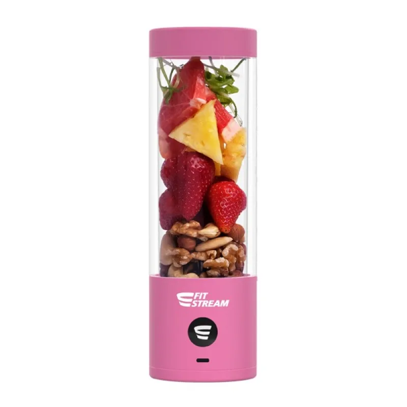FitStream Pro Pink , prenosný, USB nabíjatelný mixér FitStreamPRO-Pink
