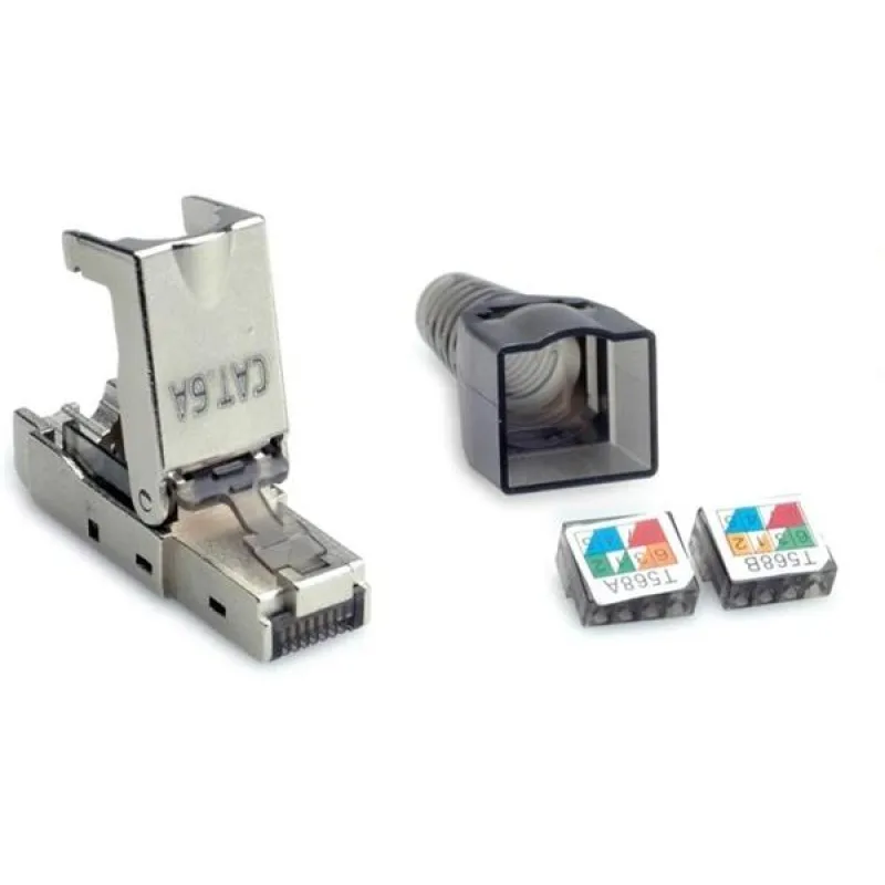 ROLine Konektor 8/8 RJ45 cat.6a/7, 10Gbit, na drôt, montáž bez klieští…