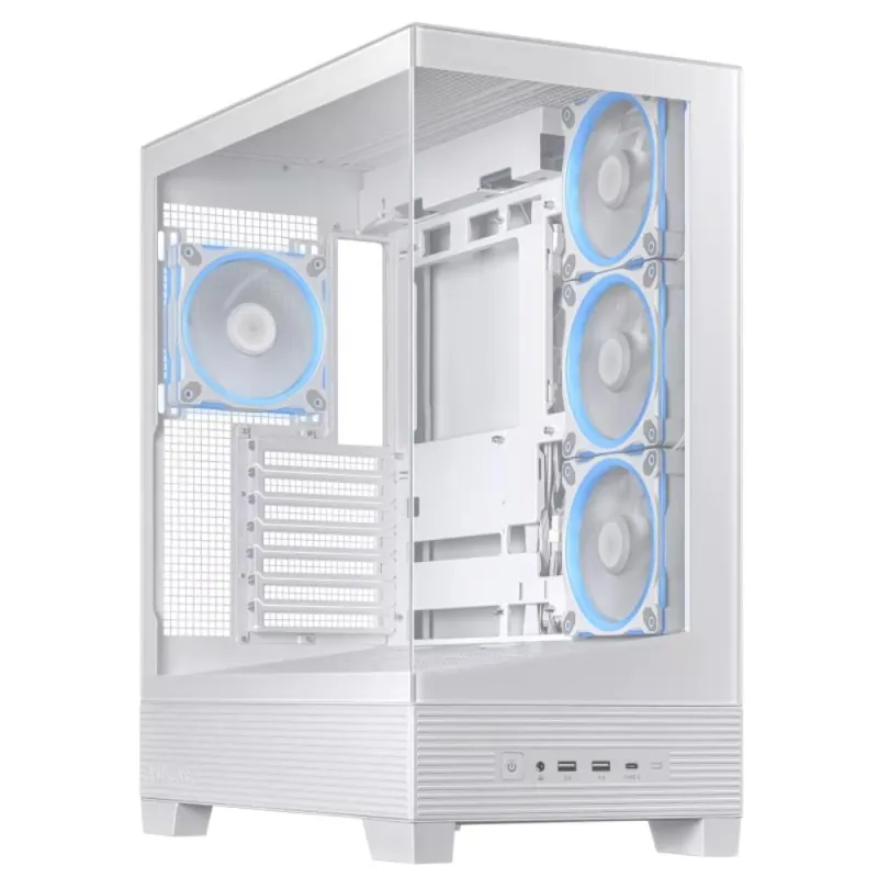 ASUS case A31 PLUS TG ARGB, Mid Tower, Průhledná bočnice, 4x120mm ARGB…