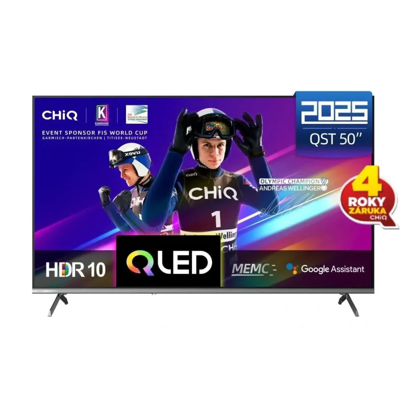 CHiQ U50QST TV 50", UHD, QLED, ultratenká, Google TV, DLG 120 Hz, …