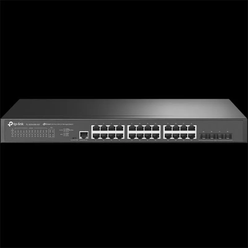 Omada 24-Port 2.5GBASE-T L2+ Managed Switch with 4 10GE SFP+ Slots PORT:…