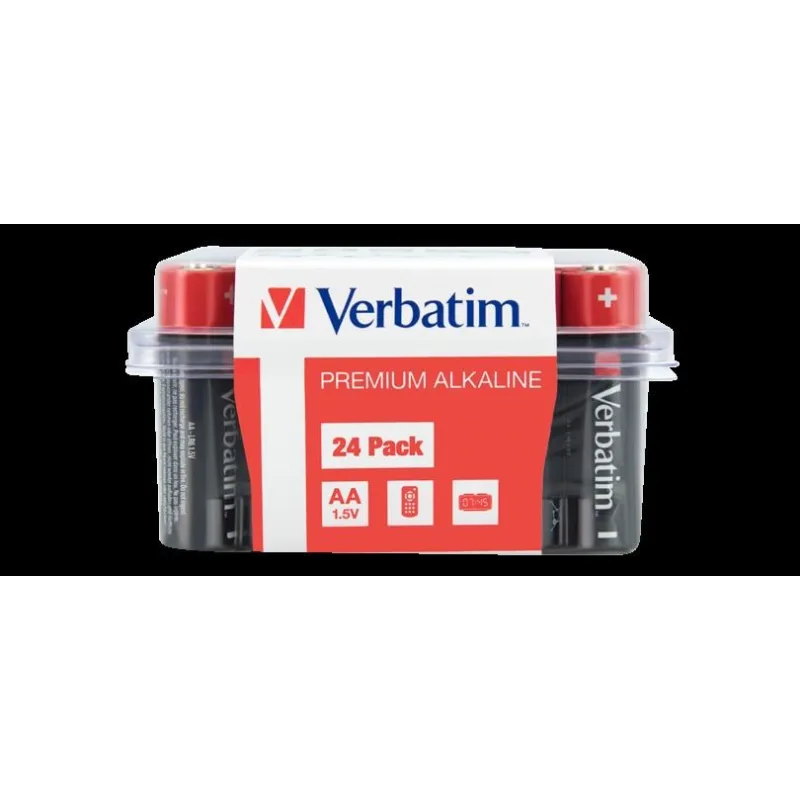 VERBATIM Alkalická Baterie AA 24 Pack / LR6 49505