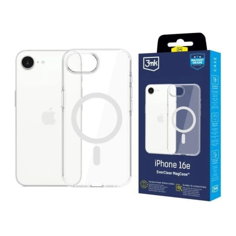 3mk ochranný kryt EverClear Magcase pro Apple iPhone 16E 5903108657181