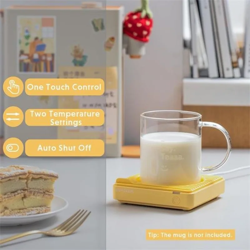 BUYDEEM Ohrievač hrnčekov/kávy, model OA2001, farba jemná žltá OA2001-MY