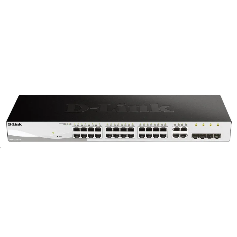 D-Link DGS-1210-28 28-portový gigabitový prepínač Smart+, 24x GbE, 4x…