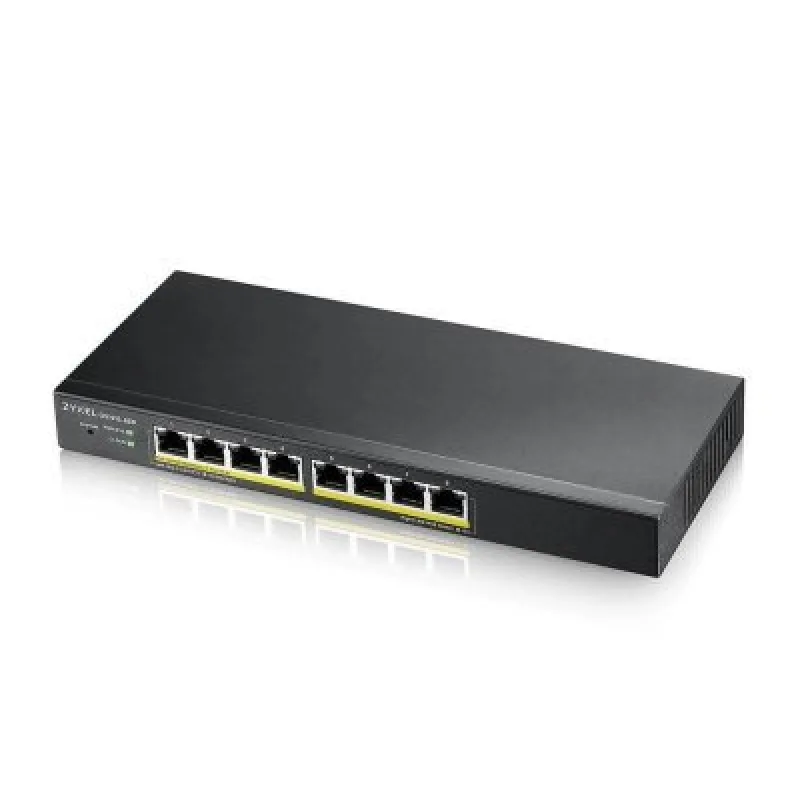ZyXEL GS1915-8EP, 8-port GbE PoE Smart hybrid mode Switch, standalone or…
