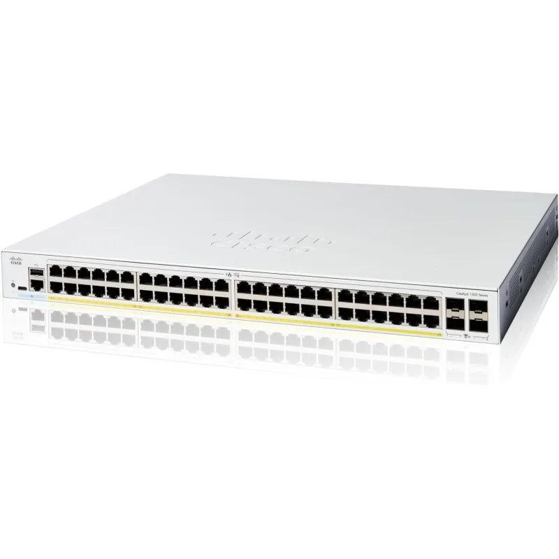 Cisco Catalyst switch C1300-48FP-4X (48xGbE, 4xSFP+, 48xPoE+, 740W)…