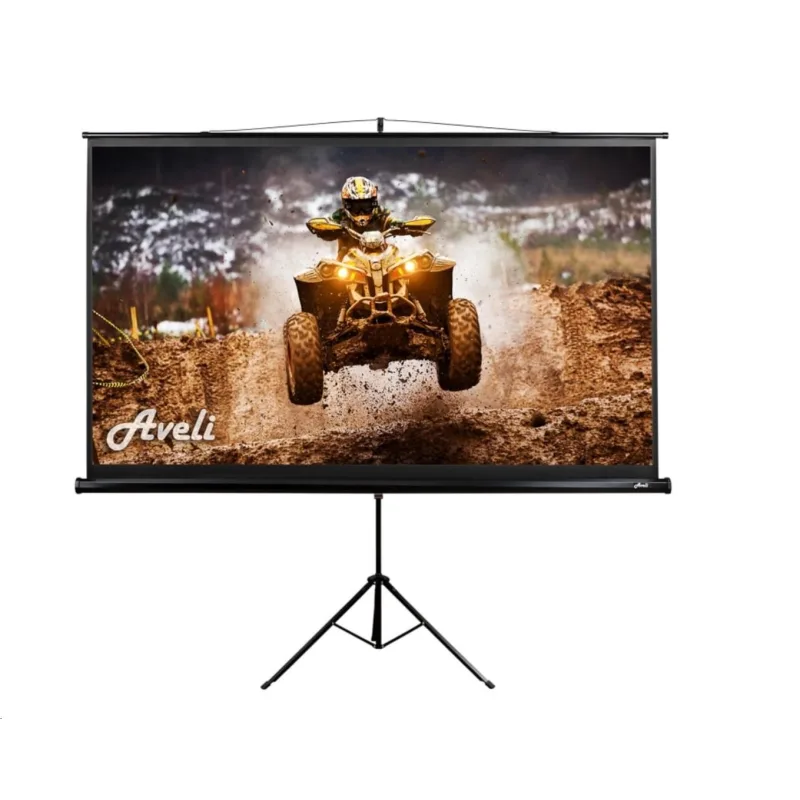 Projekčné plátno AVELI statív, 204x115cm (16:9) 92", čierny tubus XRT…