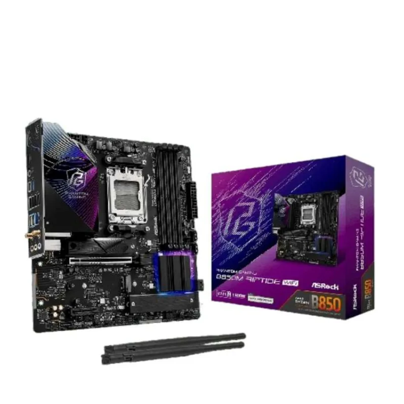 ASRock MB Sc AM5 B850M Riptide WiFi, AMD B850, 4xDDR5, 1xDP, 1xHDMI, WiFi, mATX (B850M RIPTIDE WIFI)