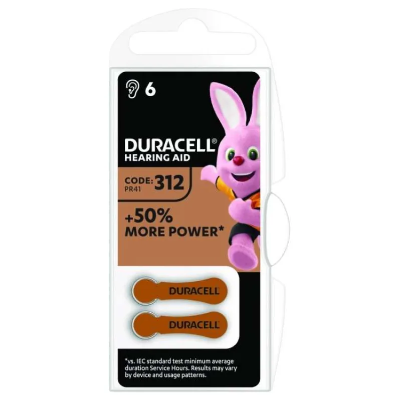 Duracell baterie do naslouchadel HA 312 6ks (42437)