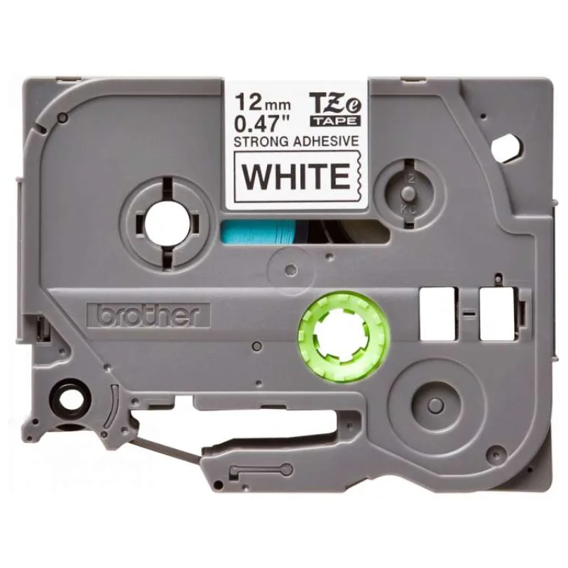 páska BROTHER TZS231 čierne písmo, biela páska extra lepivá ADHESIVE Tape (12mm) (TZES231)