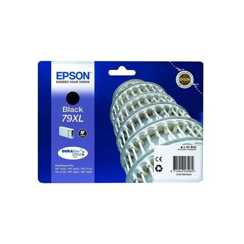 Epson inkoustová náplň/ C13T79014010/ WF-5620/ WF-5690/ 41.8ml/ XL Černá (C13T79014010)
