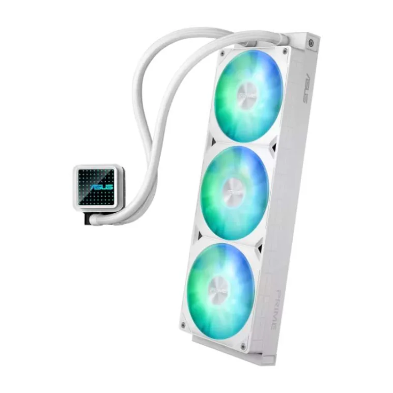 ASUS vodní chladič CPU AIO PRIME LC 360 ARGB, 3x120mm, AM5, LGA1851, Bílá (90RC0102-B0EAY0)
