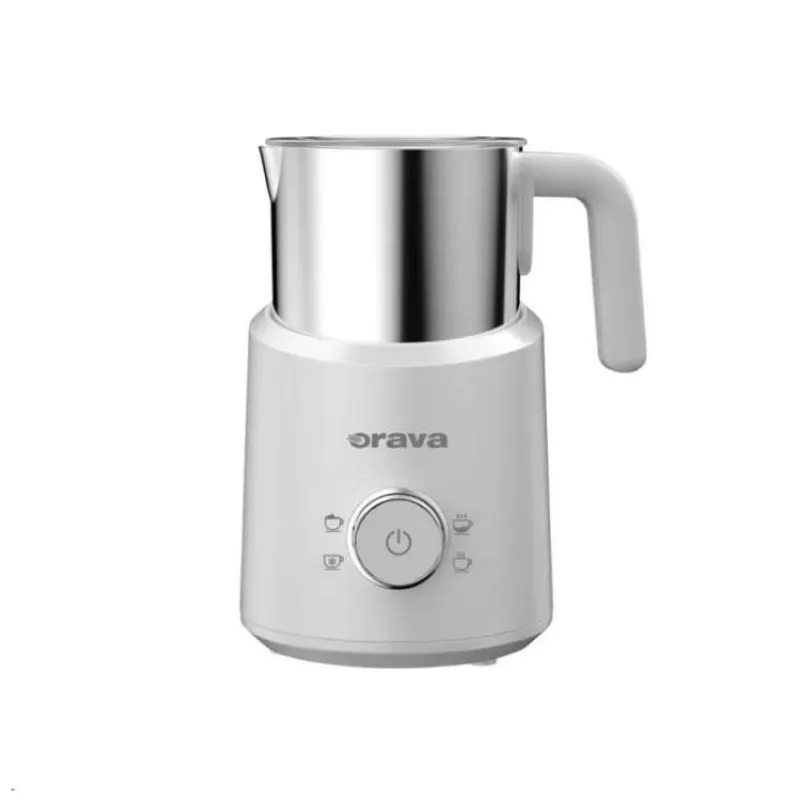 Orava elektrický zpěňovač mléka, 500 W, 4 volitelné programy, 350 ml, bílá (MF-402)