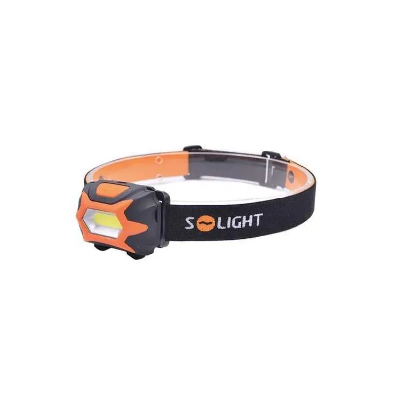 Solight čelová LED svítilna, 3W COB, 3x AAA (WH25)