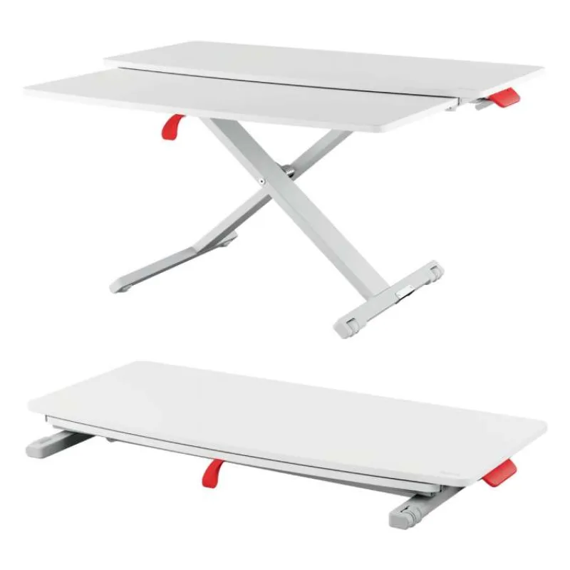 LEITZ Ergonomický pracovní stůl pro práci v sedě/ve stoje s výsuvnou zásuvkou na klávesnici ERGO Cosy (65320085)