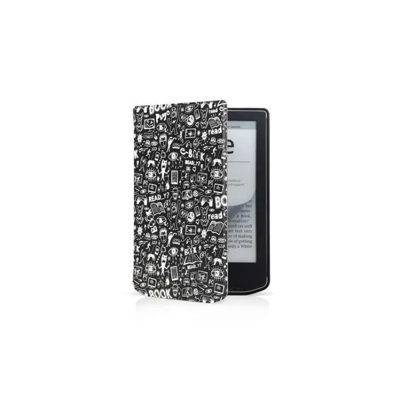 CONNECT IT Doodle pouzdro pro PocketBook 629/634, DOODLE-ČERNÁ (CEB-1077-DD)