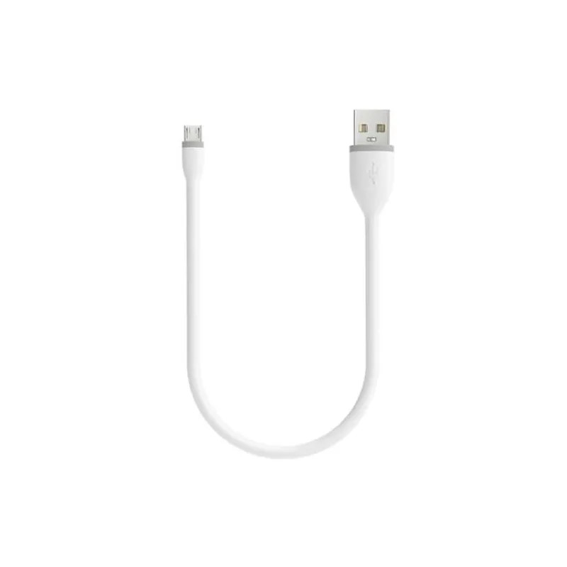 Satechi kábel Flexible USB to Micro USB 0.25m - White (ST-FCM10W)