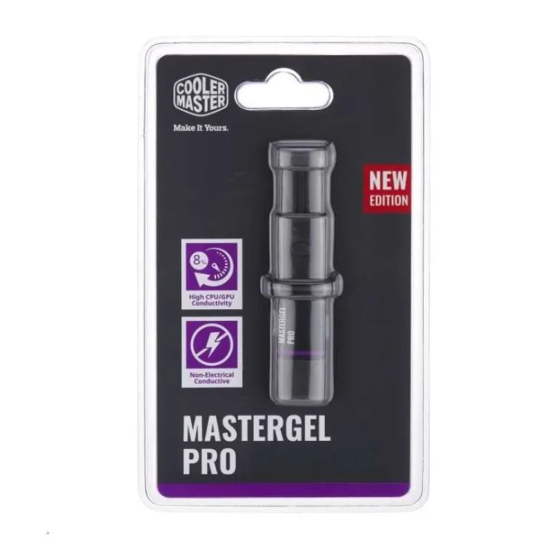 CoolerMaster termálna pasta na CPUMaster Gel Pro V2, 8 W/mK, 1.5ml, šedá (MGY-ZOSG-N15M-R3)