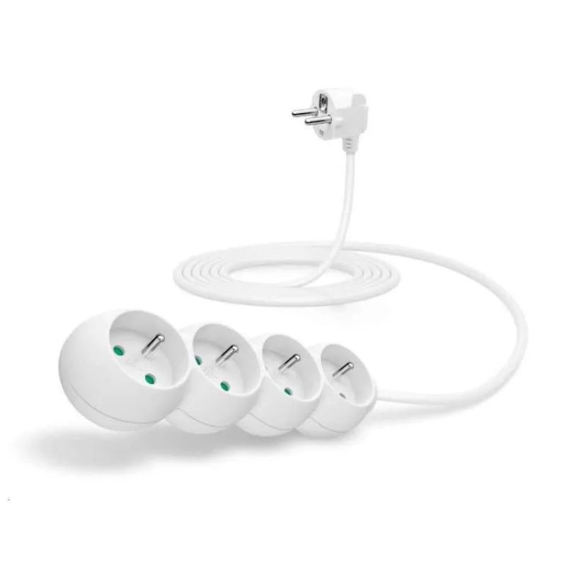 CONNECT IT prodlužovací kabel 230 V, 3 zásuvky, 1,5 m, bez vypínače (bílý) (CI-1319)