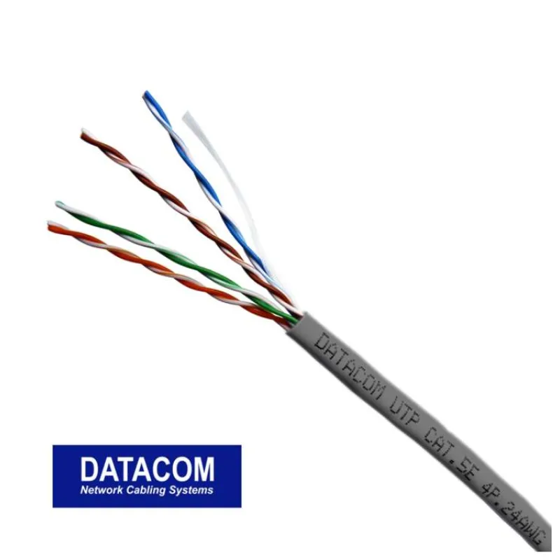 Metráž DATACOM UTP drôt CAT5E PVC 50m šedý (1363)