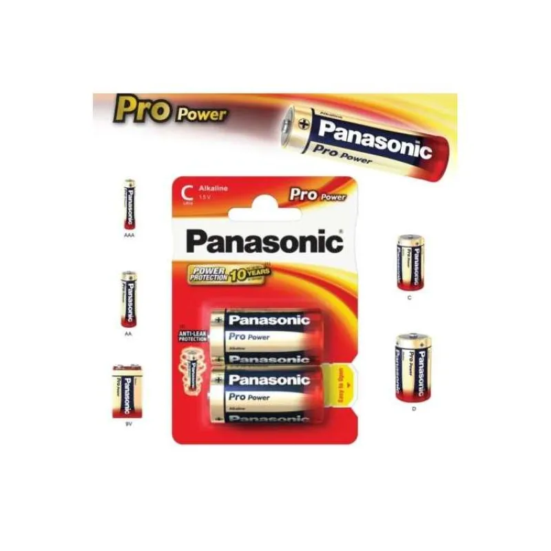 Alkalická baterie C Panasonic Pro Power LR14 2ks (09832)
