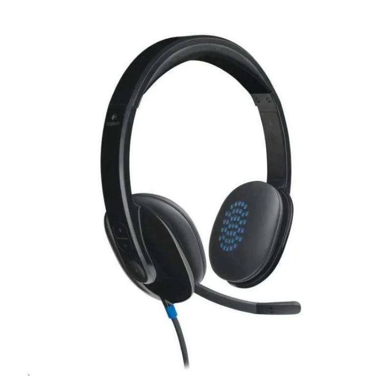 Logitech Headset Stereo H540/ drátová sluchátka + mikrofon/ USB/ černá (981-000480)