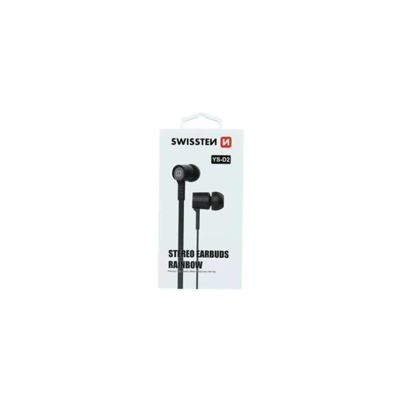 SWISSTEN SLUCHÁTKA EARBUDS RAINBOW YS-D2 ČERNÉ (51106000)