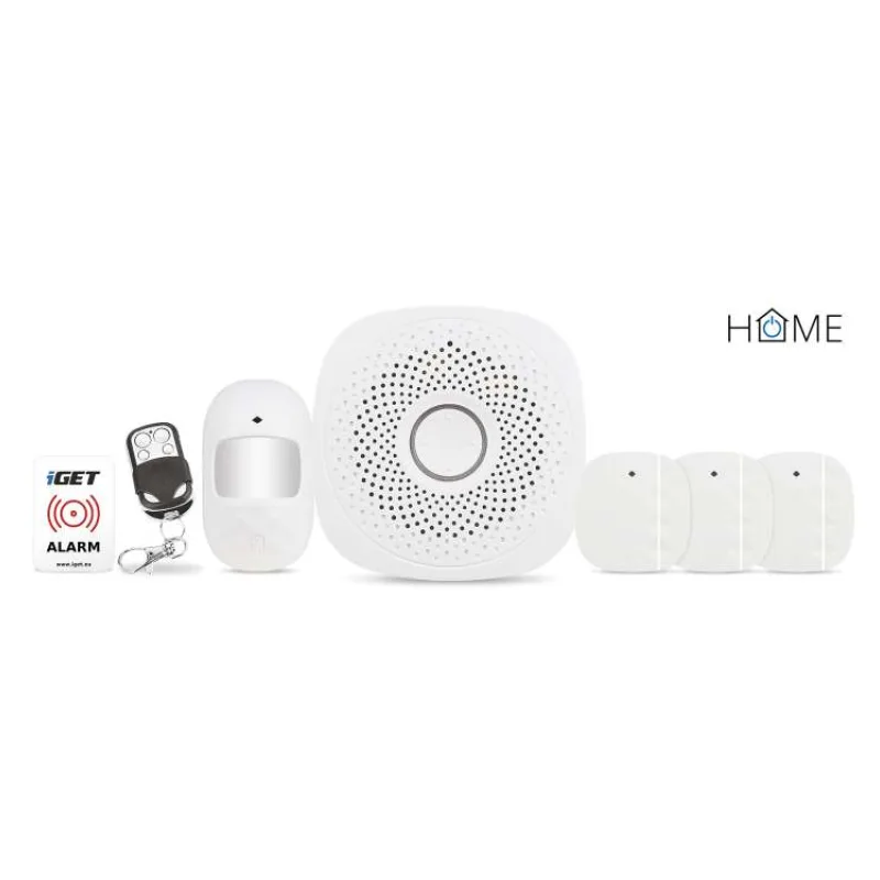 iGET HOME X1 Advanced- Inteligentný Wi-Fi alarm, v aplikácii aj ovládanie IP kamier a zásuviek, Andr, iOS (75020829)