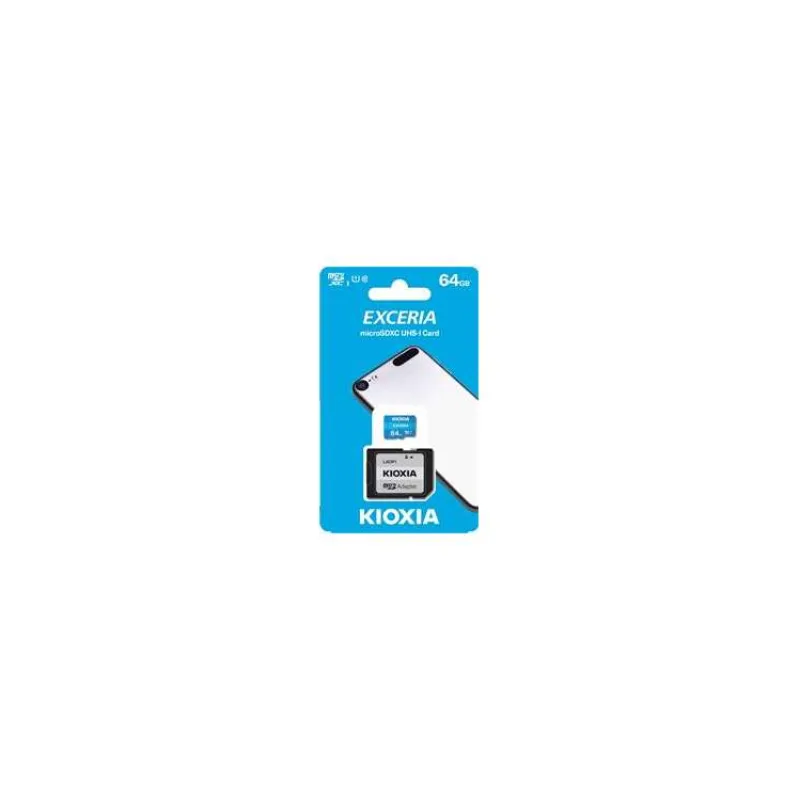 Karta microSD KIOXIA Exceria 64GB M203, UHS-I U1 Class 10 (LMEX1L064GG2)