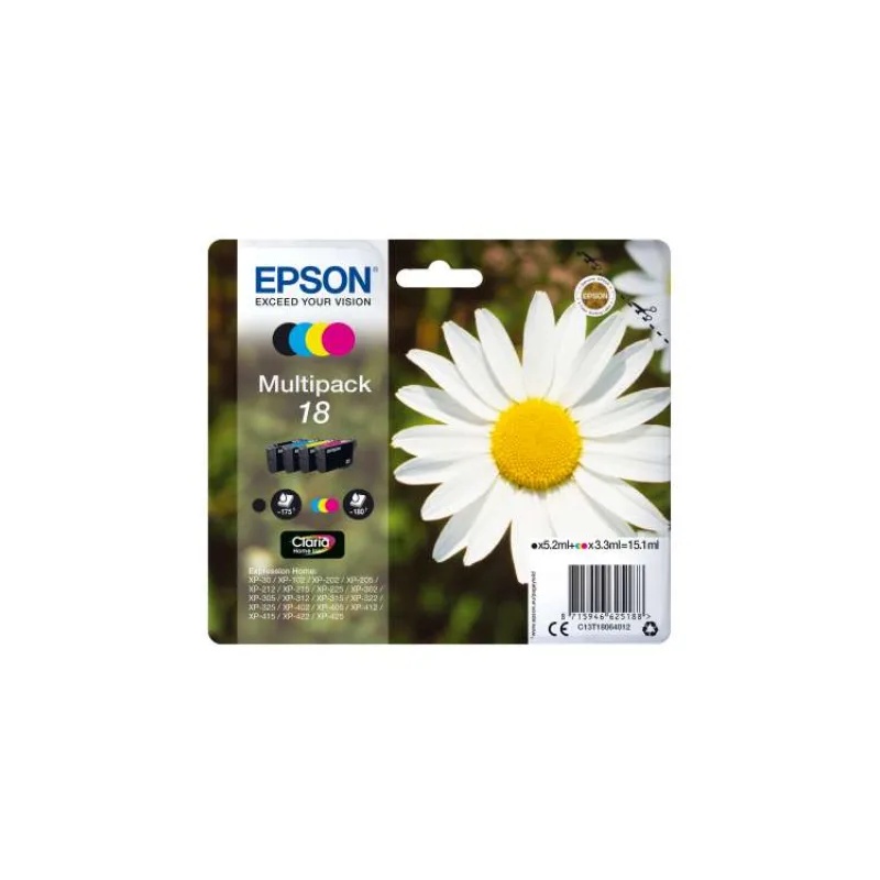 Epson Multipack 4-colours 18 Claria Home Ink (C13T18064012)