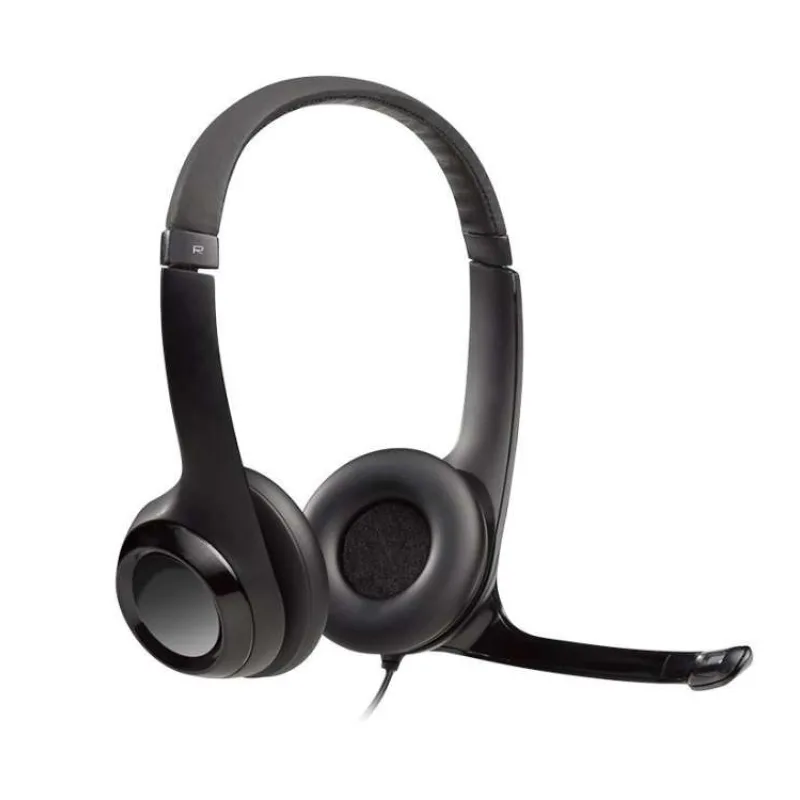 Logitech Headset Stereo H390/ drátová sluchátka + mikrofon/ USB/ černá (981-000406)
