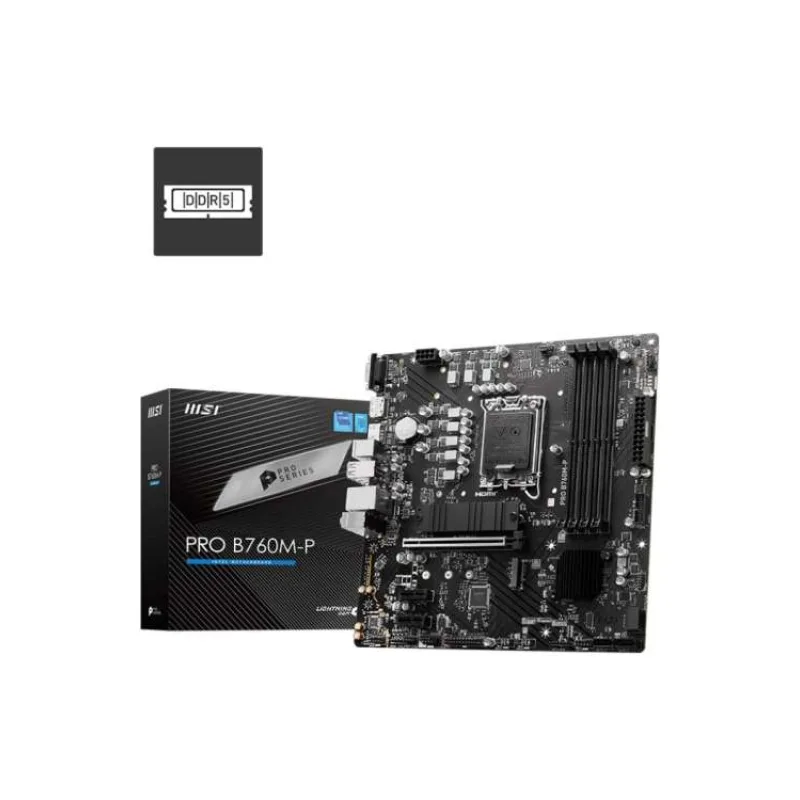 MSI PRO B760M-P, 1700, Intel B760, 4xDDR5, mATX (PRO B760M-P)