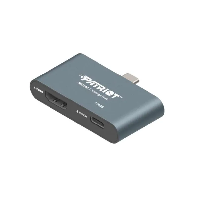 128GB Patriot HUB + úložisko MD300 USB-C+ HDMI (PMD128GH013)