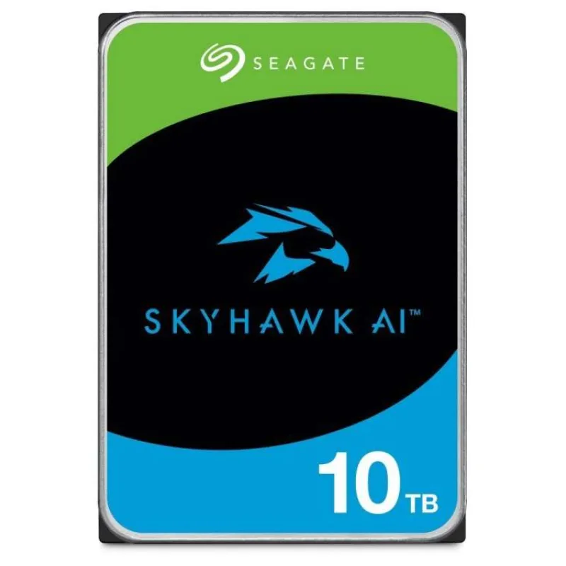 Seagate SkyHawk AI 10TB HDD / ST10000VE001 / Interní 3,5" / 7200 rpm / SATA 6Gb/s / 256 MB (ST10000VE001)