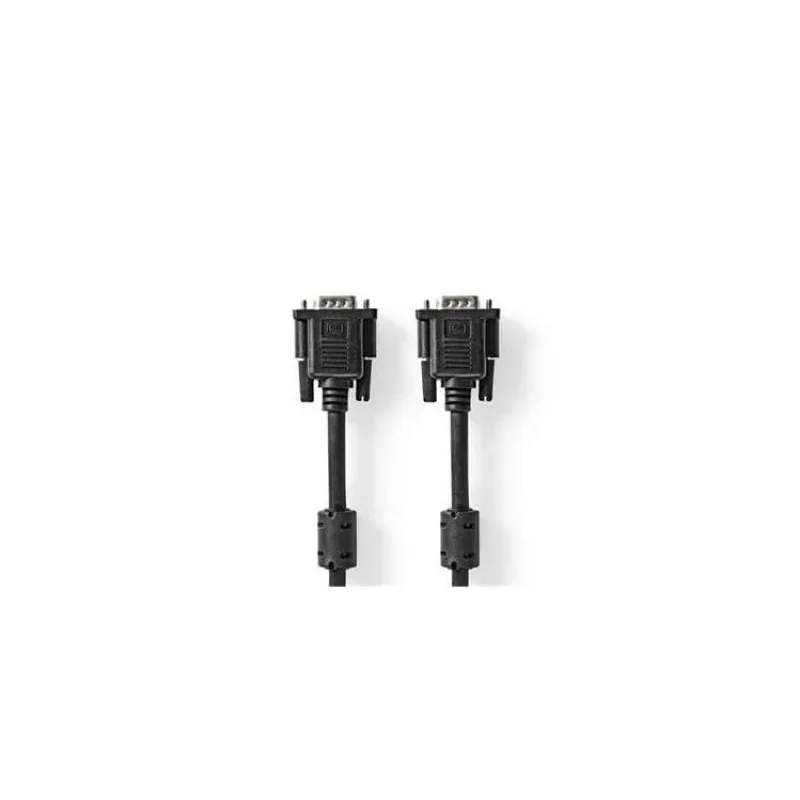 NEDIS kabel VGA (D-SUB)/ zástrčka VGA - zástrčka VGA/ černý/ bulk/ 3m (CCGL59000BK30)
