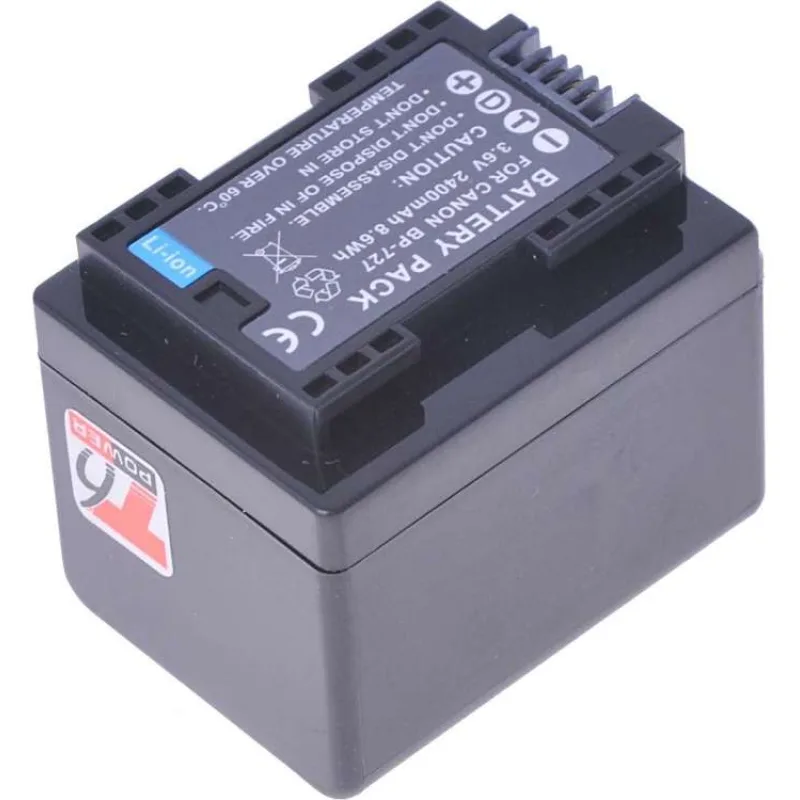 Batéria T6 power Canon BP-727, 2400mAh, 8,6Wh, čierna (VCCA0037)