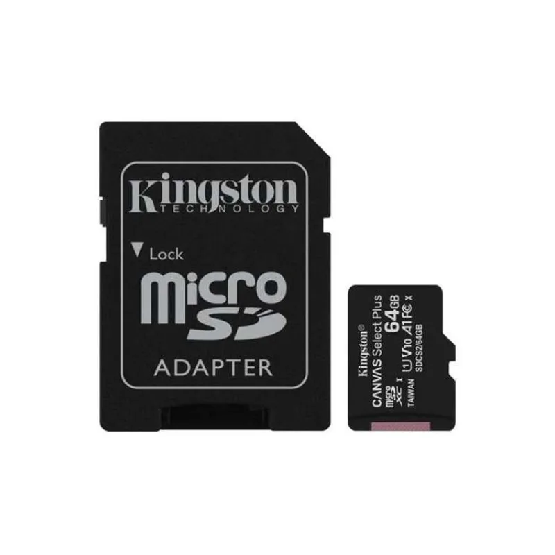 Kingston Canvas Select Plus/Micro SDXC/64GB/UHS-I U1 / Class 10/+ Adaptér (SDCS3/64GB)