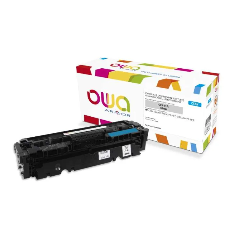 OWA Armor toner pre HP Color Laserjet Pro M377, M452, M477, 2300 strán, CF411A, azúrová (K15943OW)