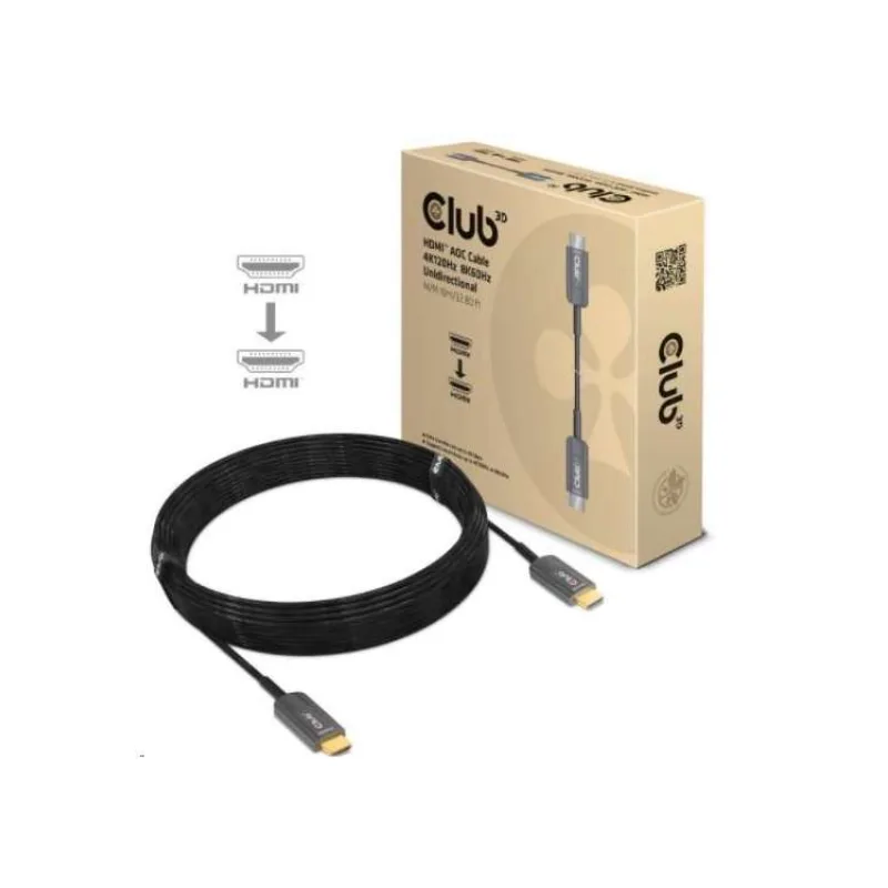 Club3D Kabel Ultra Rychlý HDMI™ Certifikovaný AOC Kabel 8K60Hz, 4K120Hz, 10m (CAC-1376)