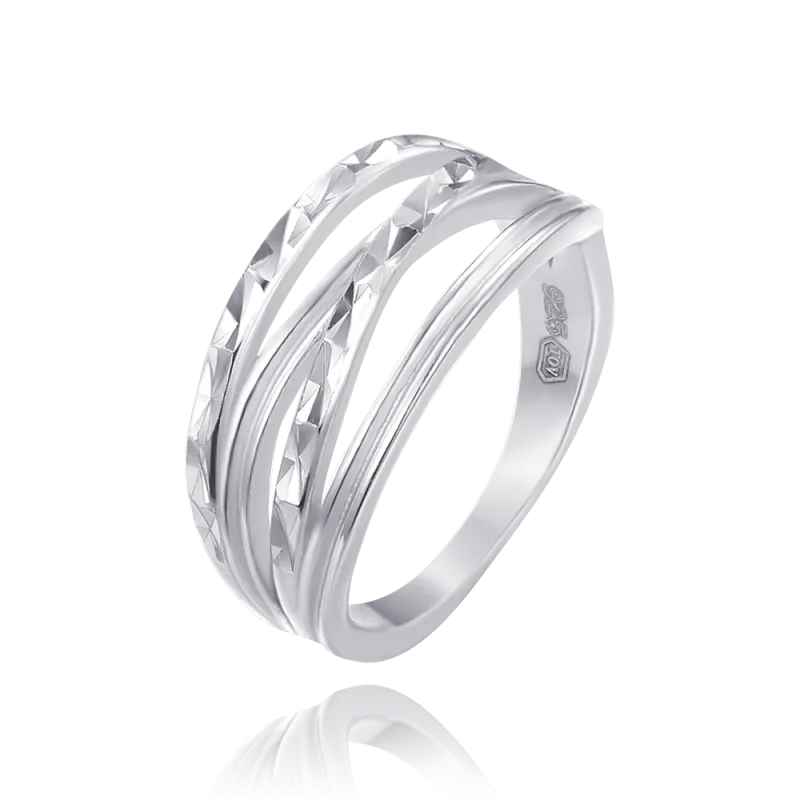 MINET Broušený stříbrný prsten vel. 58