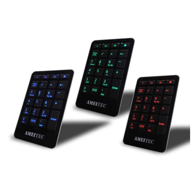 AMEI Keyboard AM-KN101R Professional Letter Red Illuminated digital keypad (AMEI AM-KN101R)