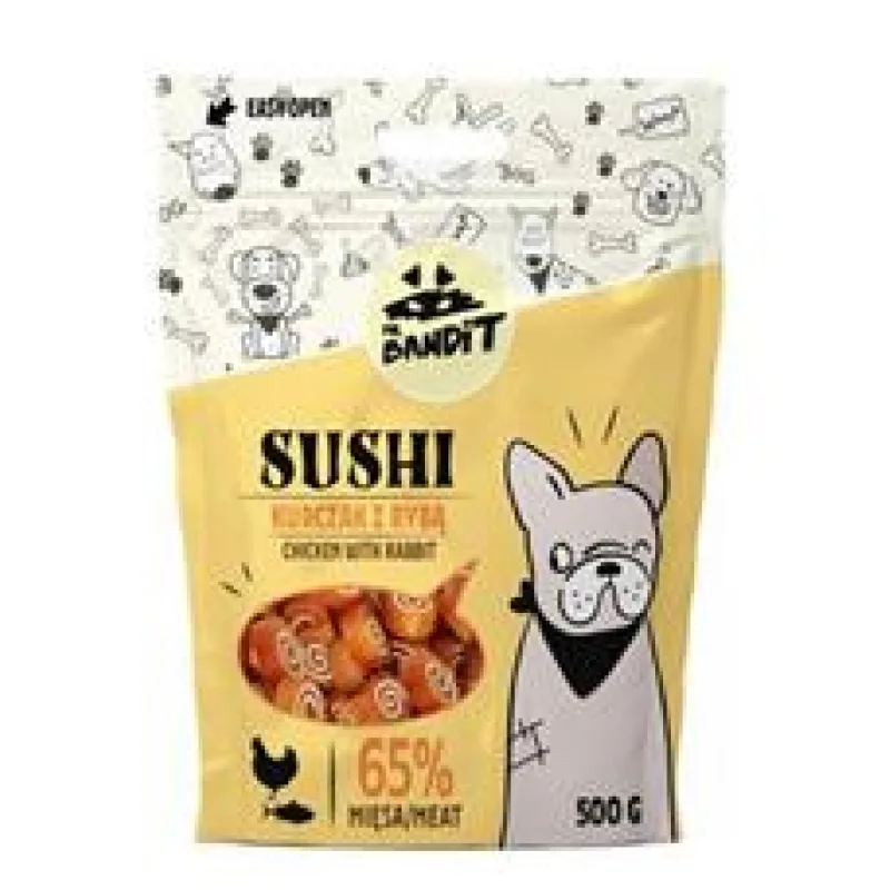 VetExpert Mr.Bandit pochoutka SUSHI kuře a ryba 80g