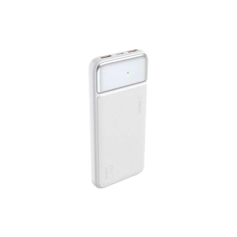 Devia powerbank Smart Series with Digital Display PD 20W 10000 mAh - White (6942297111530)