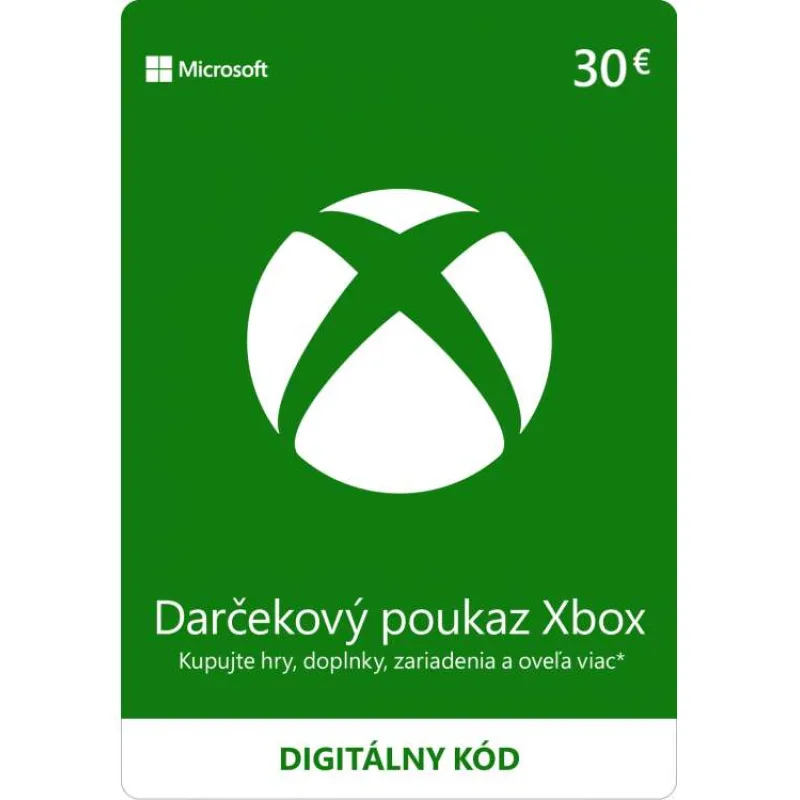 ESD XBOX - Dárková karta Xbox 30 EUR (K4W-02562)