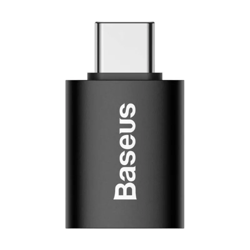 Baseus ZJJQ000001 Ingenuity Mini OTG Adaptér z USB-A na USB-C Black (6932172605643)