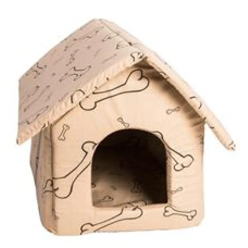 Bouda bavl.Kost béžovo/černá-rozklad rozklad 50 x 60 cm